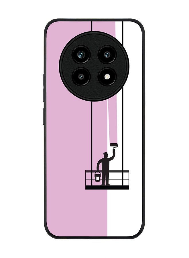 For Realme 13 Pro / 13 Pro+ Case,Slim fit Camera Protection, Shockproof Thin Phone cover  - Paint Hanger (Pink)